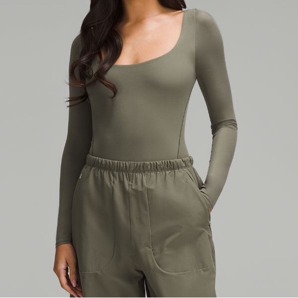 lululemon athletica Tops - Lululemon Wundermost Ultra-Soft Nulu Square Neck Long Sleeve Bodysuit NWT. Sz L
